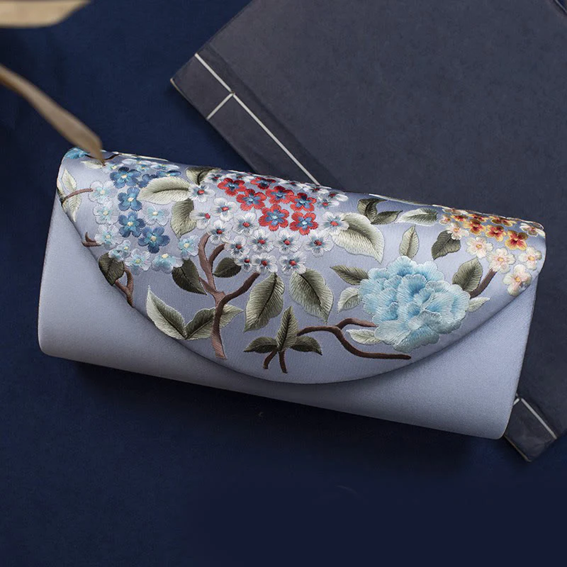 Buddha Stones Hortensja Su Haft Ślub Zakupy Portfel Torebka Torebka Crossbody - Image 16