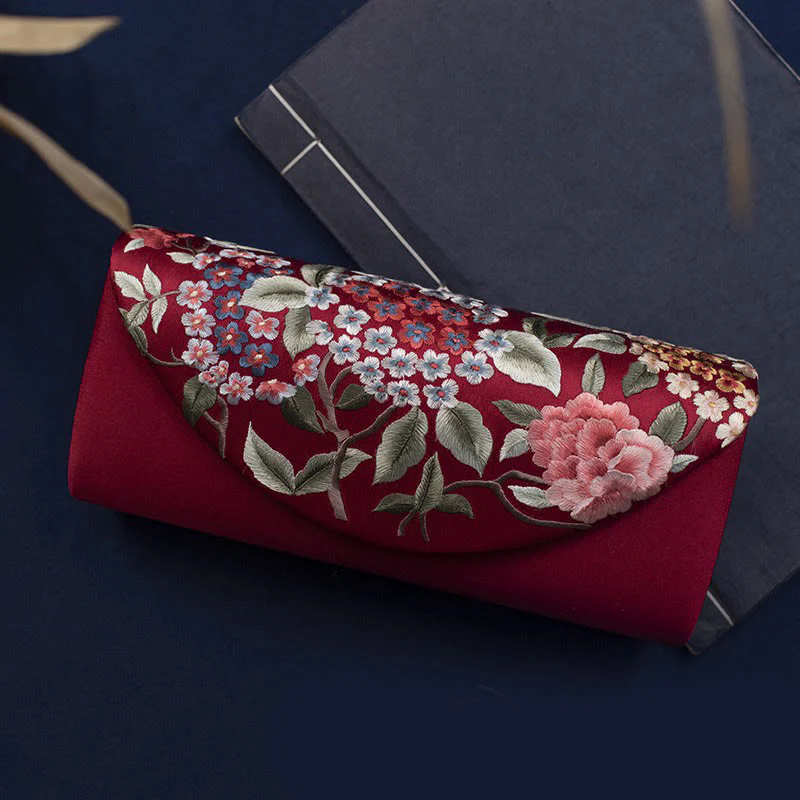 Buddha Stones Hortensja Su Haft Ślub Zakupy Portfel Torebka Torebka Crossbody - Image 17