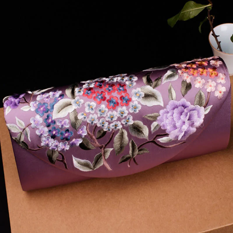 Buddha Stones Hortensja Su Haft Ślub Zakupy Portfel Torebka Torebka Crossbody - Image 2