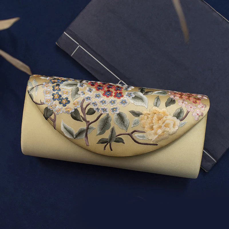 Buddha Stones Hortensja Su Haft Ślub Zakupy Portfel Torebka Torebka Crossbody - Image 22