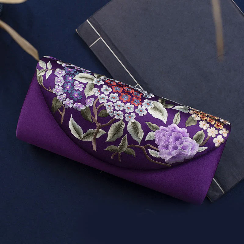 Buddha Stones Hortensja Su Haft Ślub Zakupy Portfel Torebka Torebka Crossbody - Image 23