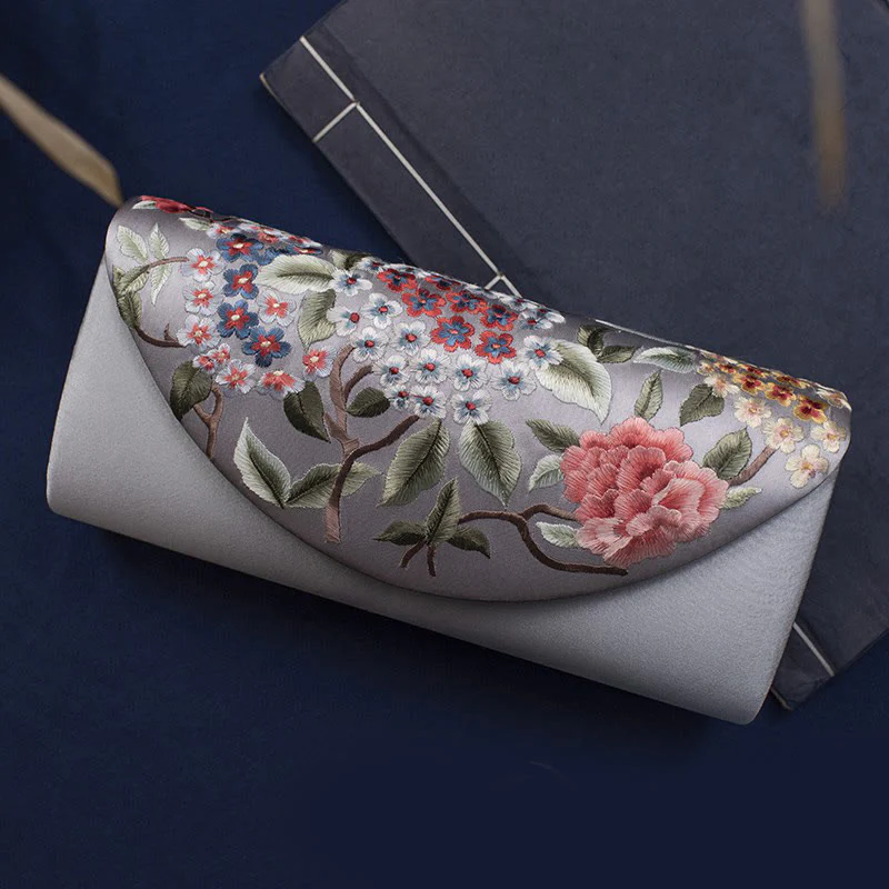 Buddha Stones Hortensja Su Haft Ślub Zakupy Portfel Torebka Torebka Crossbody - Image 24