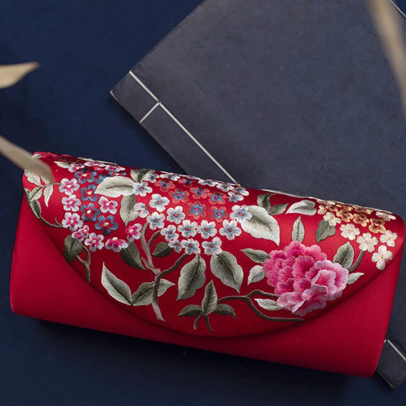 Buddha Stones Hortensja Su Haft Ślub Zakupy Portfel Torebka Torebka Crossbody - Image 25