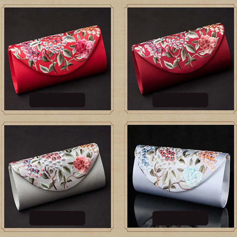 Buddha Stones Hortensja Su Haft Ślub Zakupy Portfel Torebka Torebka Crossbody - Image 27