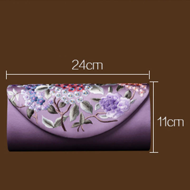 Buddha Stones Hortensja Su Haft Ślub Zakupy Portfel Torebka Torebka Crossbody - Image 7