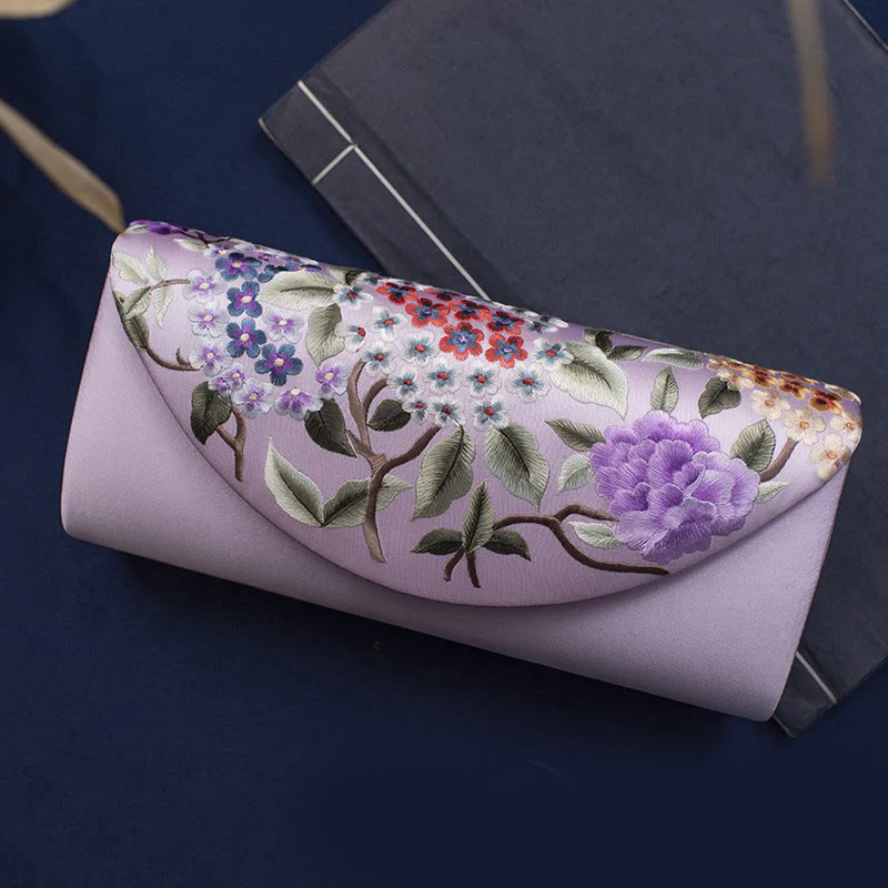 Buddha Stones Hortensja Su Haft Ślub Zakupy Portfel Torebka Torebka Crossbody - Image 8