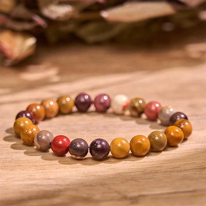 Buddha Stones Inspirują Kreatywność Pomarańczowo-Czerwona Seria Pasja Odwaga Bransoletka - Image 7