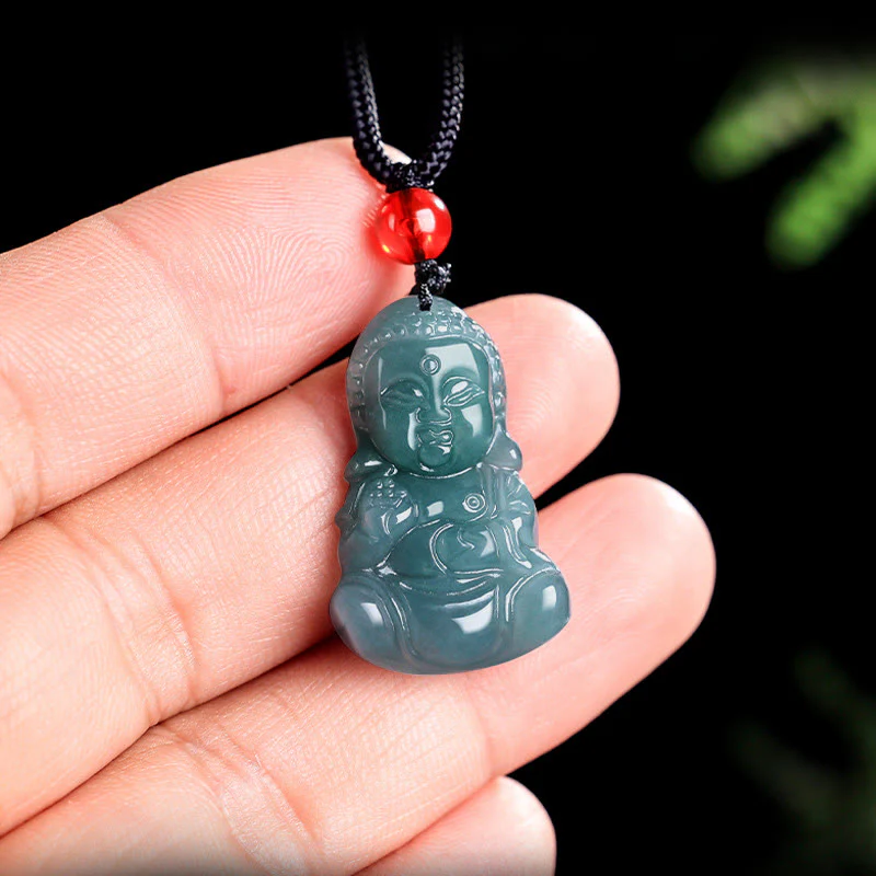 Buddha Stones Jade Baobao Budda Naszyjnik Dobrobyt Wisiorek - Image 4