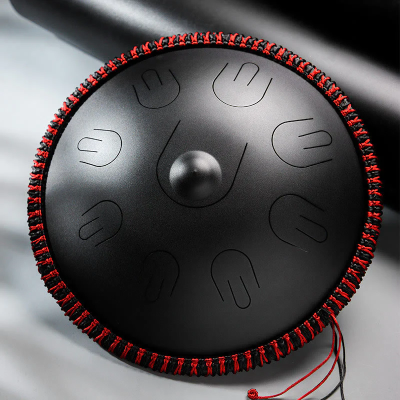 Buddha Stones językowy ze stali Dźwięk uzdrawiający Joga Medytacja Zestaw 9 nut 15-calowy instrument handpan