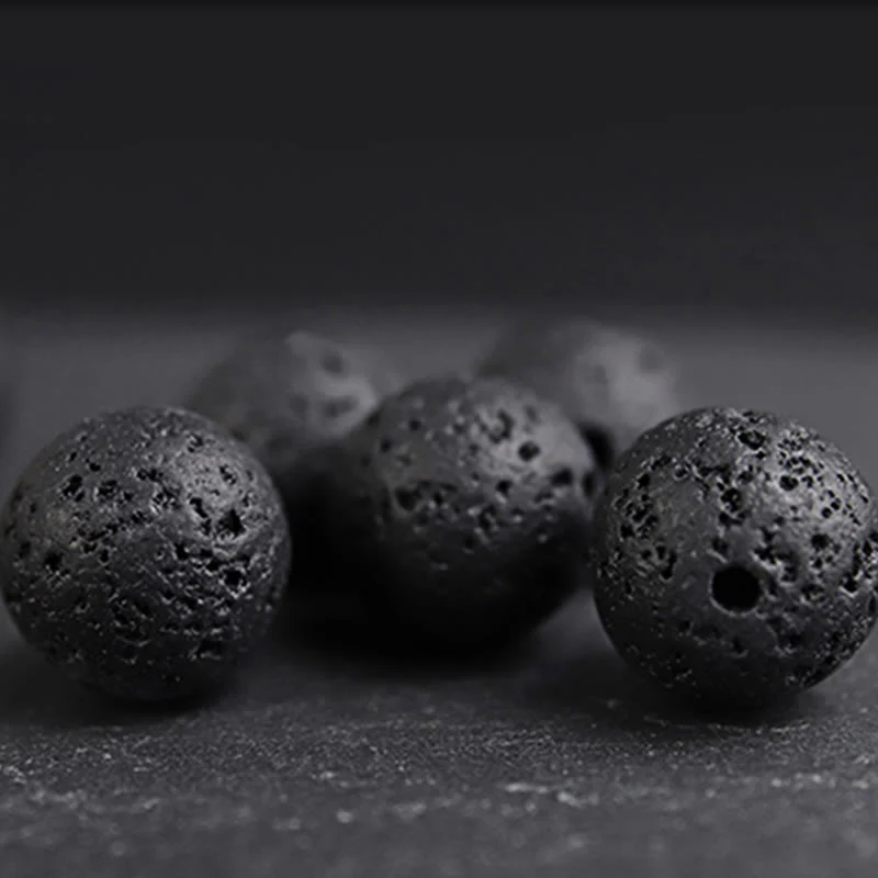 Buddha Stones, kamień lawowy, drewno hebanowe, bransoletka lecznicza z tygrysim okiem - Image 12