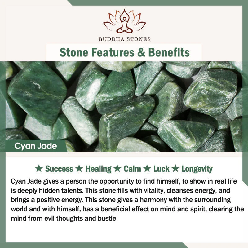 Buddha Stones Kolczyki ze srebra próby 925 z koralikami z jadeitu Hetian - Image 13