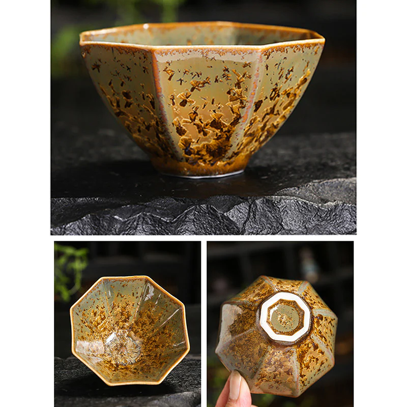 Buddha Stones Kolorowy Brązowy Ceramiczny Filiżanka Kung Fu Filiżanka Miska - Image 23