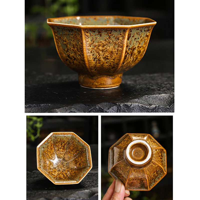 Buddha Stones Kolorowy Brązowy Ceramiczny Filiżanka Kung Fu Filiżanka Miska - Image 26