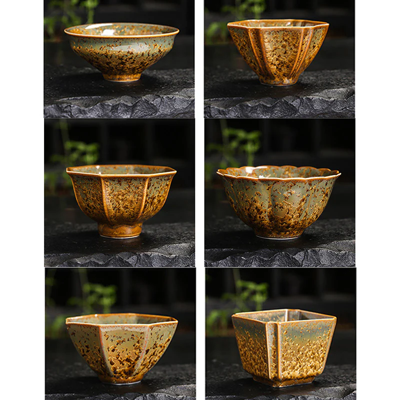 Buddha Stones Kolorowy Brązowy Ceramiczny Filiżanka Kung Fu Filiżanka Miska - Image 31