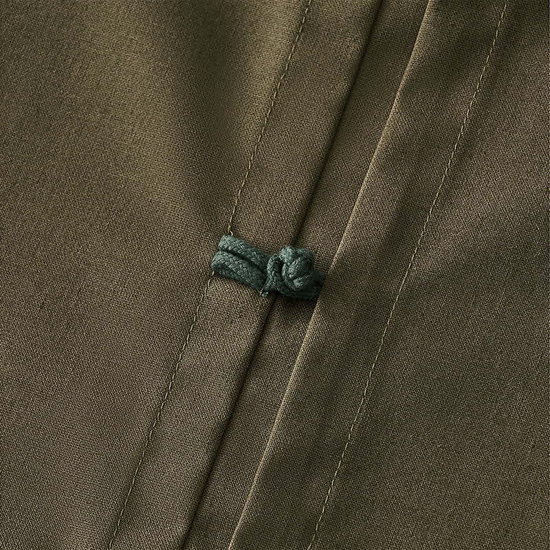 Buddha Stones Koszule męskie z długim rękawem, wiosenno-letnie, w stylu Tang, na co dzień, z guzikami w kształcie żaby - Image 17