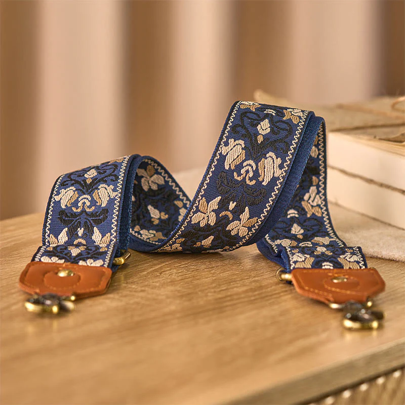Buddha Stones Kwiat Geometryczny Haft Regulowane Torebki Torebka na Ramię Crossbody Paski Wymienne - Image 8