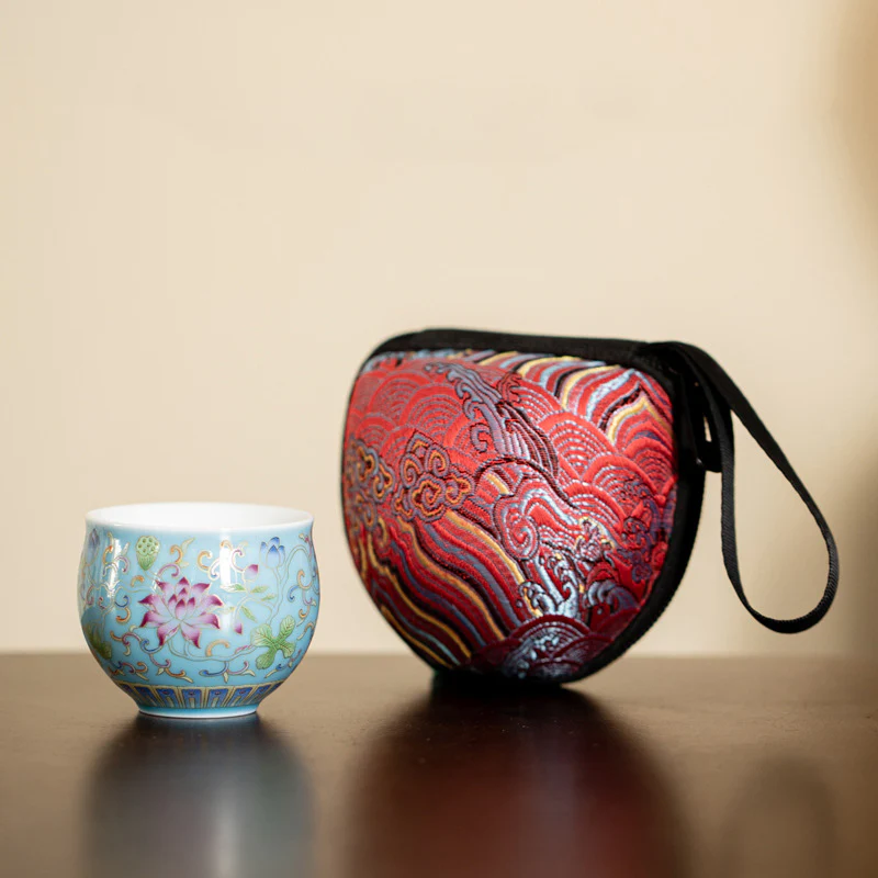 Buddha Stones Kwiat Lotosu Wzór Pod Ceramiczny Filiżanka Kung Fu Filiżanka Do Herbaty 80ml - Image 18