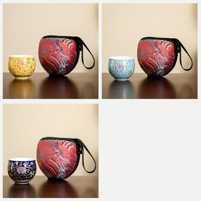 Buddha Stones Kwiat Lotosu Wzór Pod Ceramiczny Filiżanka Kung Fu Filiżanka Do Herbaty 80ml - Image 20