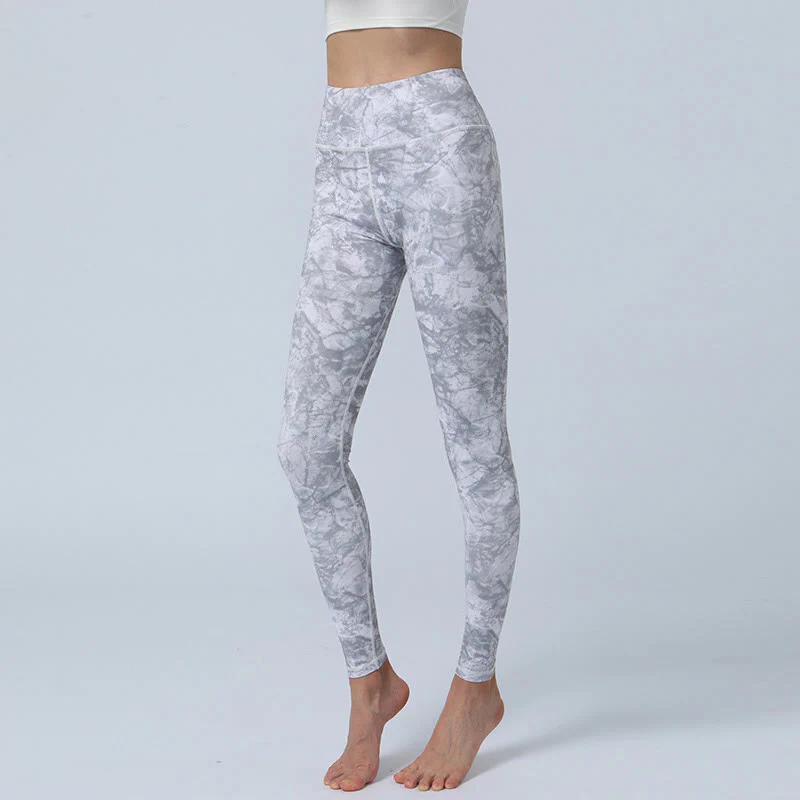 Buddha Stones Kwiaty Liście Nadruk Sport Fitness Joga Legginsy Wysoki Stan Damskie Spodnie do Jogi - Image 14