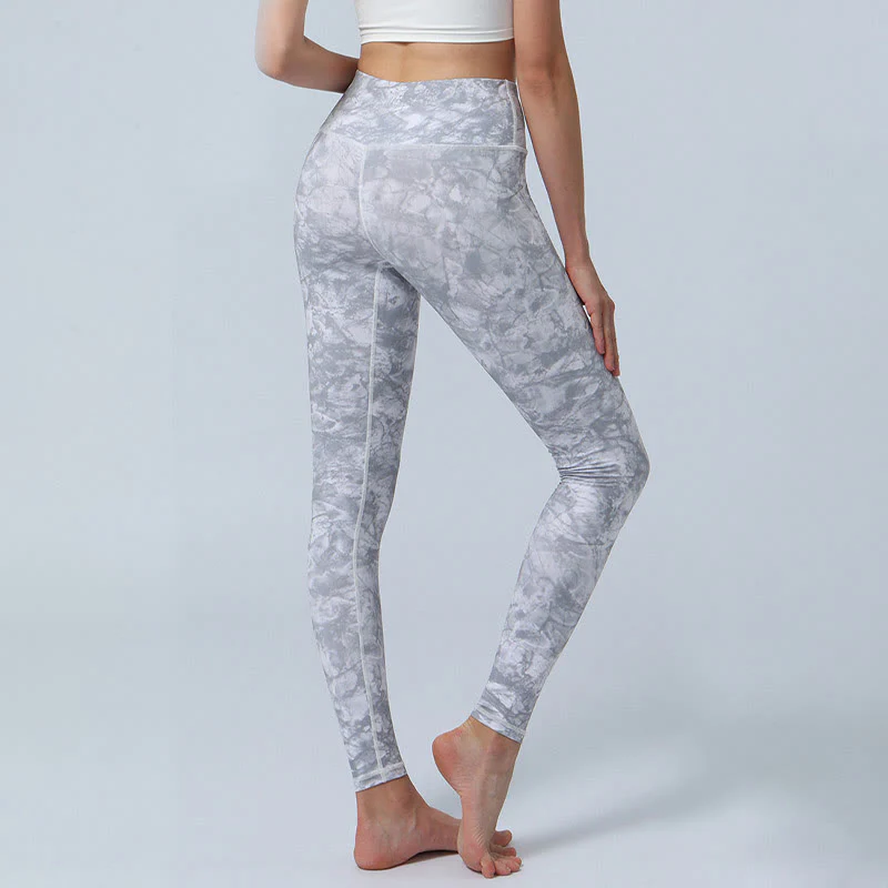 Buddha Stones Kwiaty Liście Nadruk Sport Fitness Joga Legginsy Wysoki Stan Damskie Spodnie do Jogi - Image 18