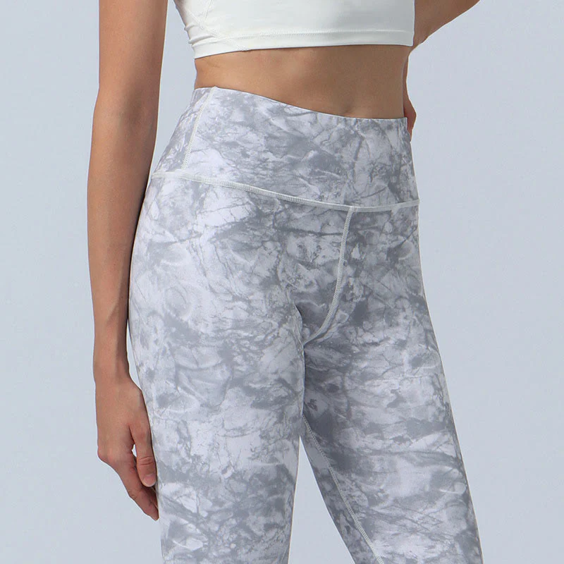 Buddha Stones Kwiaty Liście Nadruk Sport Fitness Joga Legginsy Wysoki Stan Damskie Spodnie do Jogi - Image 19