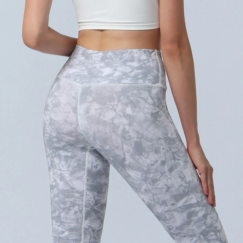 Buddha Stones Kwiaty Liście Nadruk Sport Fitness Joga Legginsy Wysoki Stan Damskie Spodnie do Jogi - Image 20