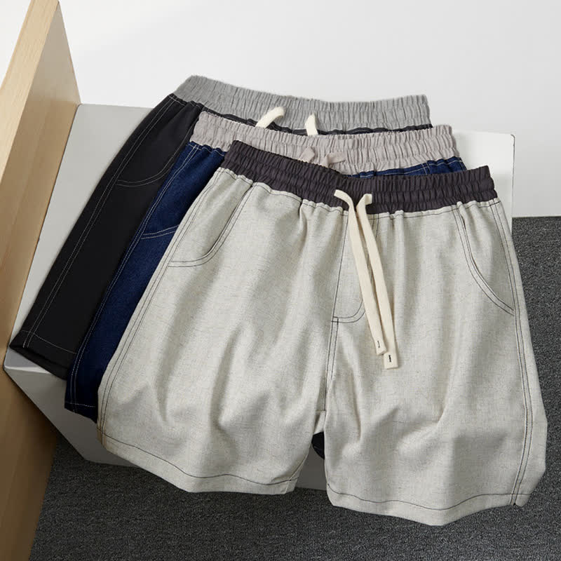 Szorty męskie Buddha Stones Summer Casual ze ściągaczem i kieszenią - Image 13