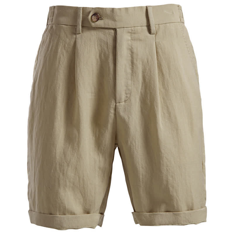 Męskie szorty bermudy z kieszeniami Buddha Stones Summer Casual Classic z zamkiem błyskawicznym i guzikami