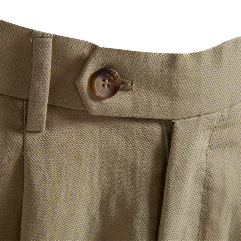 Męskie szorty bermudy z kieszeniami Buddha Stones Summer Casual Classic z zamkiem błyskawicznym i guzikami - Image 3