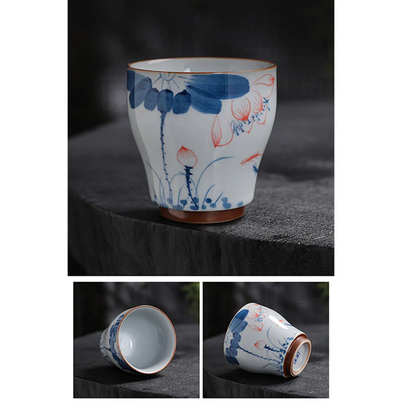 Buddha Stones Lotosu Liść Bambus Ceramiczny Filiżanka Do Herbaty Kung Fu Filiżanki Do Herbaty - Image 12