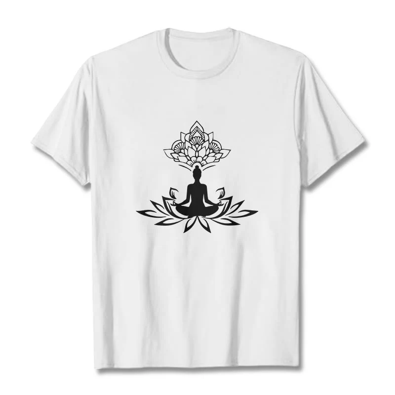 Buddha Stones Lotosu Medytacja Budda Koszulka T-shirt