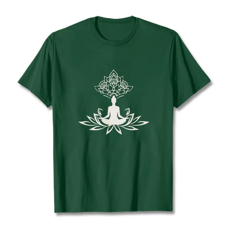 Buddha Stones Lotosu Medytacja Budda Koszulka T-shirt - Image 11