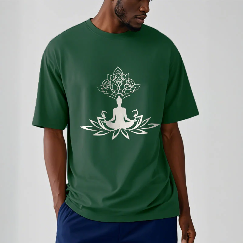 Buddha Stones Lotosu Medytacja Budda Koszulka T-shirt - Image 12