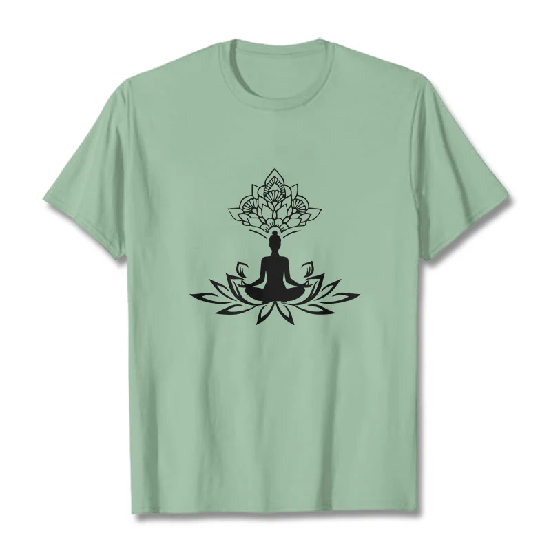 Buddha Stones Lotosu Medytacja Budda Koszulka T-shirt - Image 15