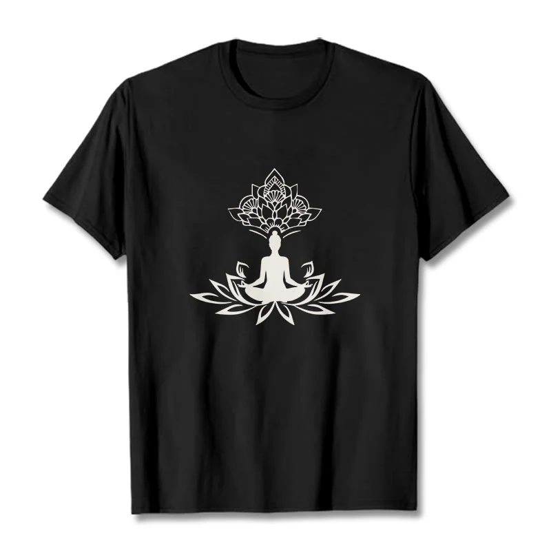 Buddha Stones Lotosu Medytacja Budda Koszulka T-shirt - Image 5