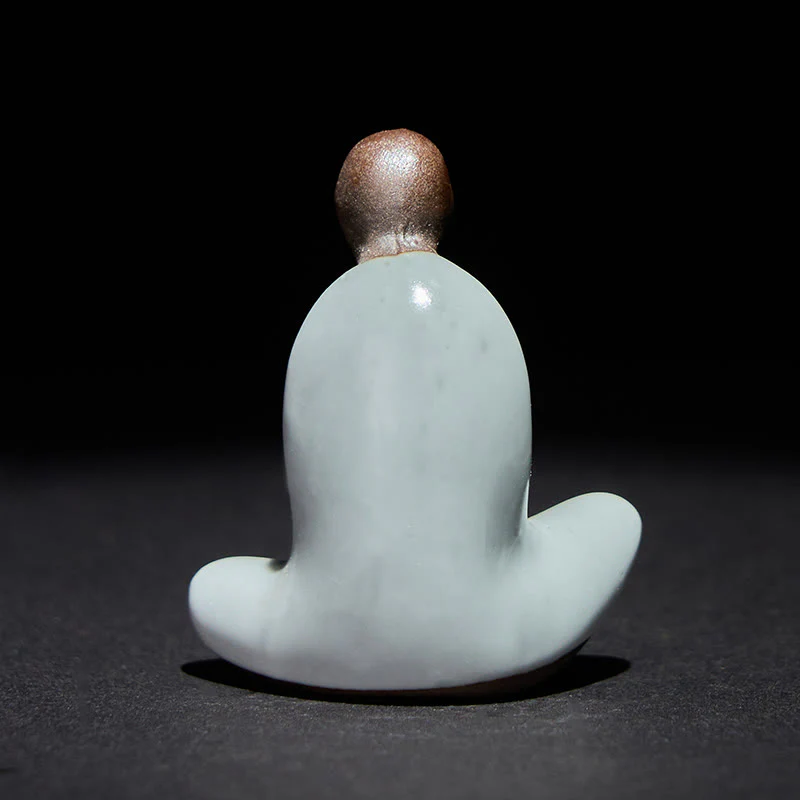 Buddha Stones , mała, bezpostaciowa, medytująca ceramiczna figurka Buddy, dekoracja domu Zen, 4*2,5*5 cm - Image 3