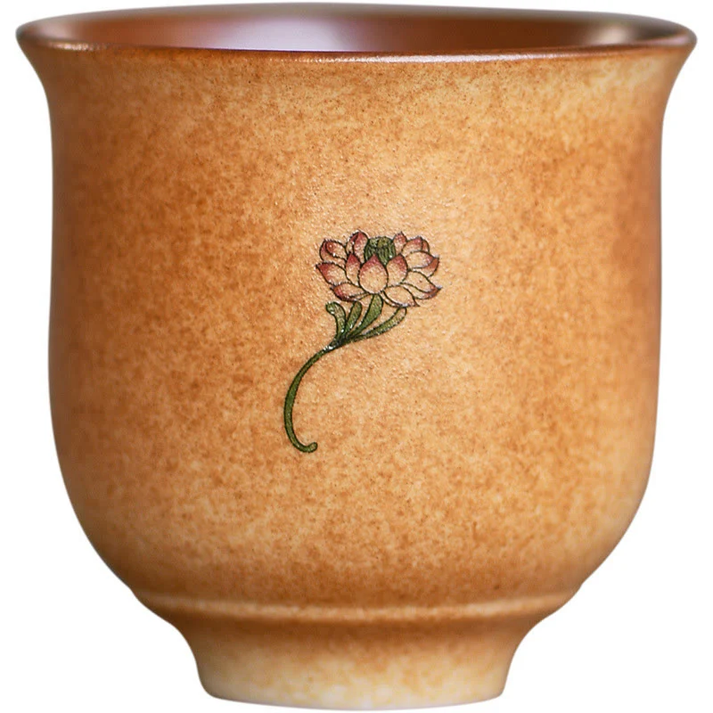 Buddha Stones Małe Freski Dunhuang Lotos Ceramiczny Filiżanka Do Herbaty Kung Fu 90 ml - Image 11