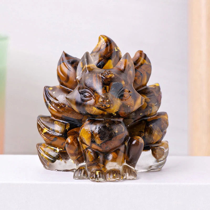 Buddha Stones Małe Różne Kamień Kwarc Truskawkowy Ametyst Zielony Awenturyn Dziewięcioogonowy Lis Uzdrawiający Dekoracja Domu - Image 18