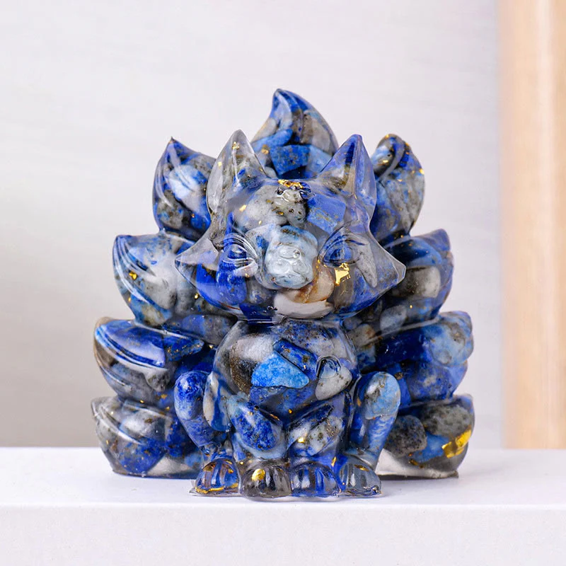 Buddha Stones Małe Różne Kamień Kwarc Truskawkowy Ametyst Zielony Awenturyn Dziewięcioogonowy Lis Uzdrawiający Dekoracja Domu - Image 25