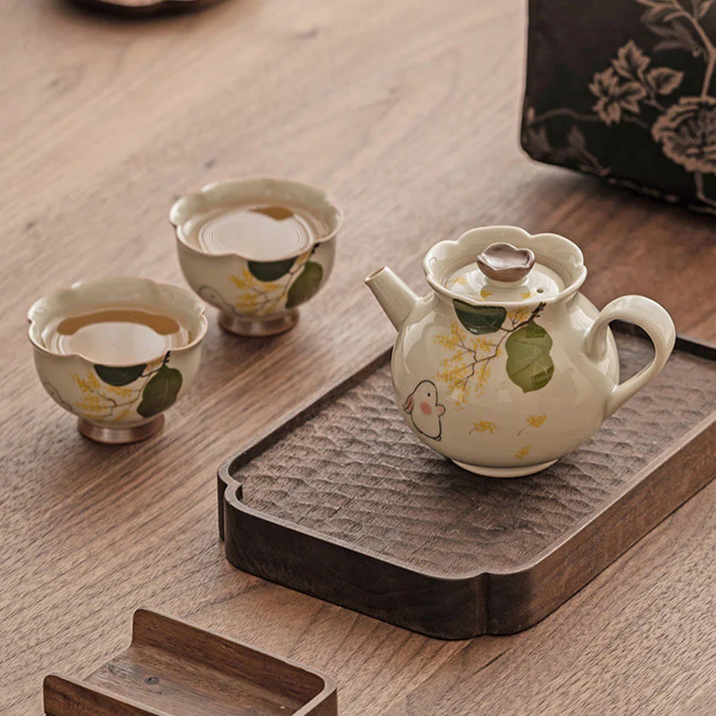 Buddha Stones Malowane Ręcznie Mały Osmantus Królik Ceramiczny Filiżanka Do Herbaty Kung Fu 40 ml - Image 13