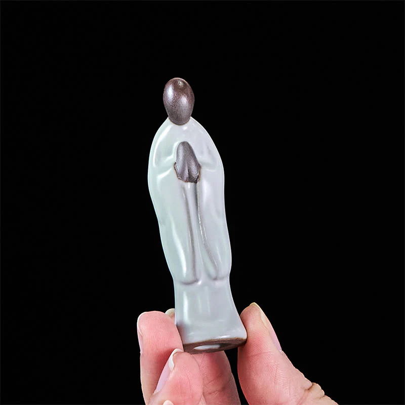 Buddha Stones, Medytacja, Mnich, Ceramiczna Figurka, Spokój, Dekoracja Domu - Image 15