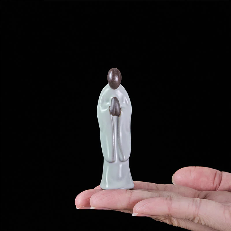 Buddha Stones, Medytacja, Mnich, Ceramiczna Figurka, Spokój, Dekoracja Domu - Image 7