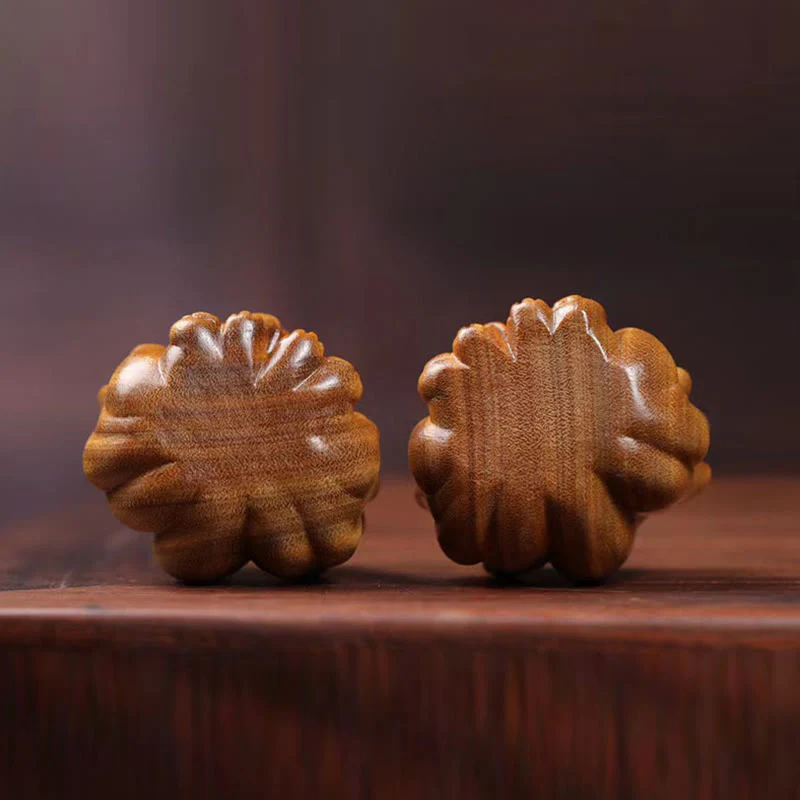 Buddha Stones Mini Dziewięcioogonowy Lis Kość Słoniowa Owoc Sandałowiec Zielony Sandałowiec Błogosławieństwo Dekoracja - Image 15