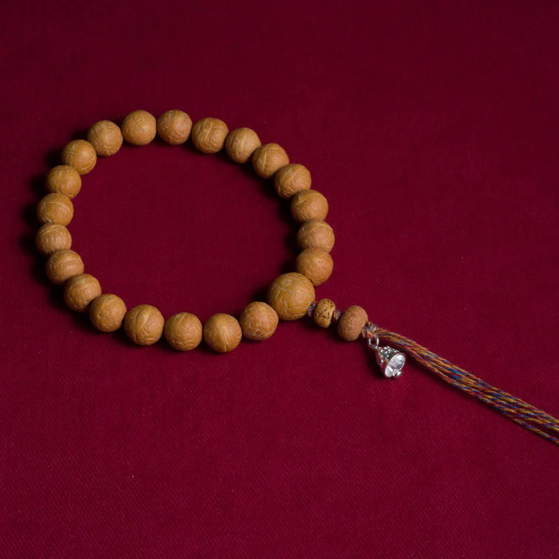 Buddha Stones Nasiona Bodhi Szczęście Pomyślność Mala na nadgarstek Tassel Mala kieszonkowa - Image 3