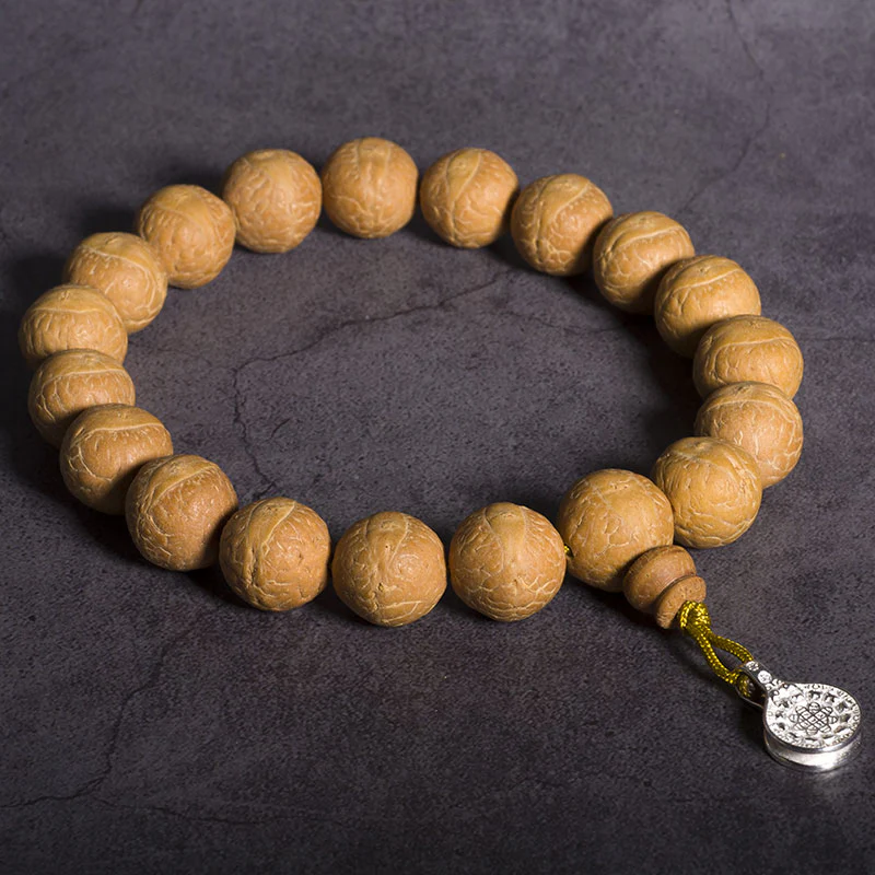 Buddha Stones Nasiona Bodhi Szczęście Pomyślność Mala na nadgarstek Tassel Mala kieszonkowa - Image 4
