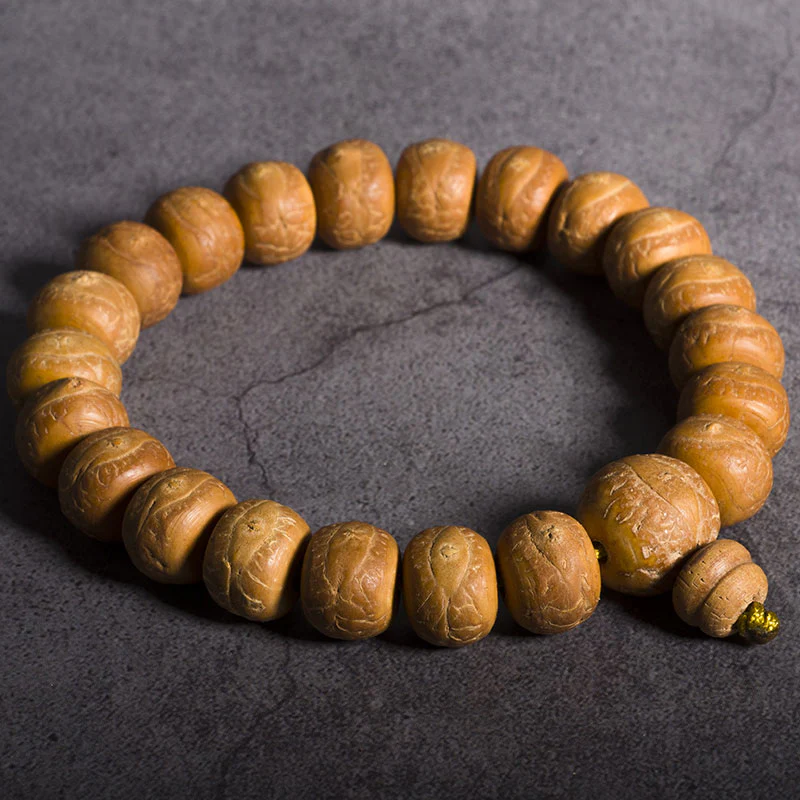 Buddha Stones Nasiona Bodhi Szczęście Pomyślność Mala na nadgarstek Tassel Mala kieszonkowa - Image 6