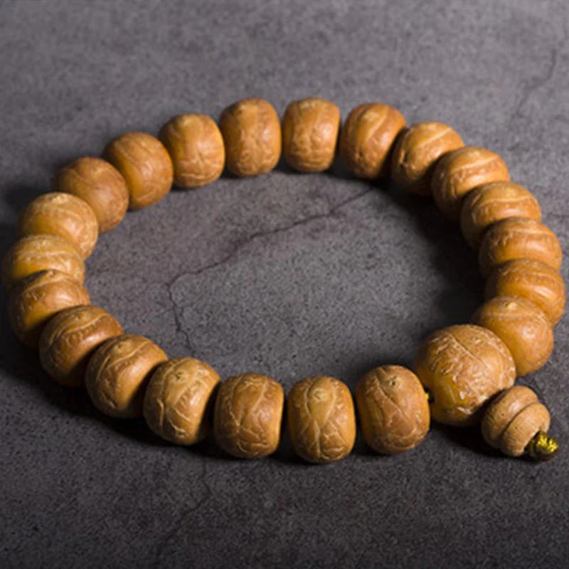 Buddha Stones Nasiona Bodhi Szczęście Pomyślność Mala na nadgarstek Tassel Mala kieszonkowa - Image 7