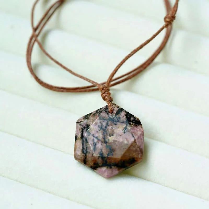 Buddha Stones Naszyjnik leczniczy z motywem gwiazdy Dawida, kwarcu, agatu indyjskiego i ametystu - Image 21