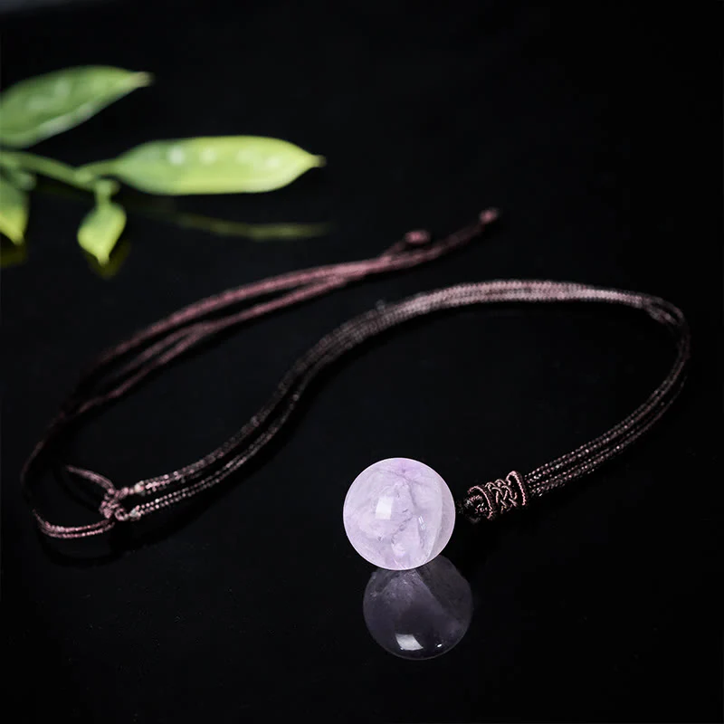 Buddha Stones Naszyjnik z ametystem, żółtym agatem, różnokolorowym kryształem agatu i lazurytem, wisiorem z balansem i lapis lazuli - Image 3