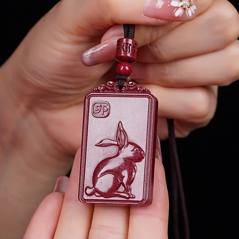 Buddha Stones Naszyjnik z chińskim znakiem zodiaku, narodzinami Buddy, cynobrowym błogosławieństwem - Image 14